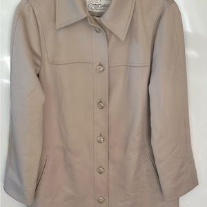 London Fog Maincoats, Light Brown, Size 8 regular.